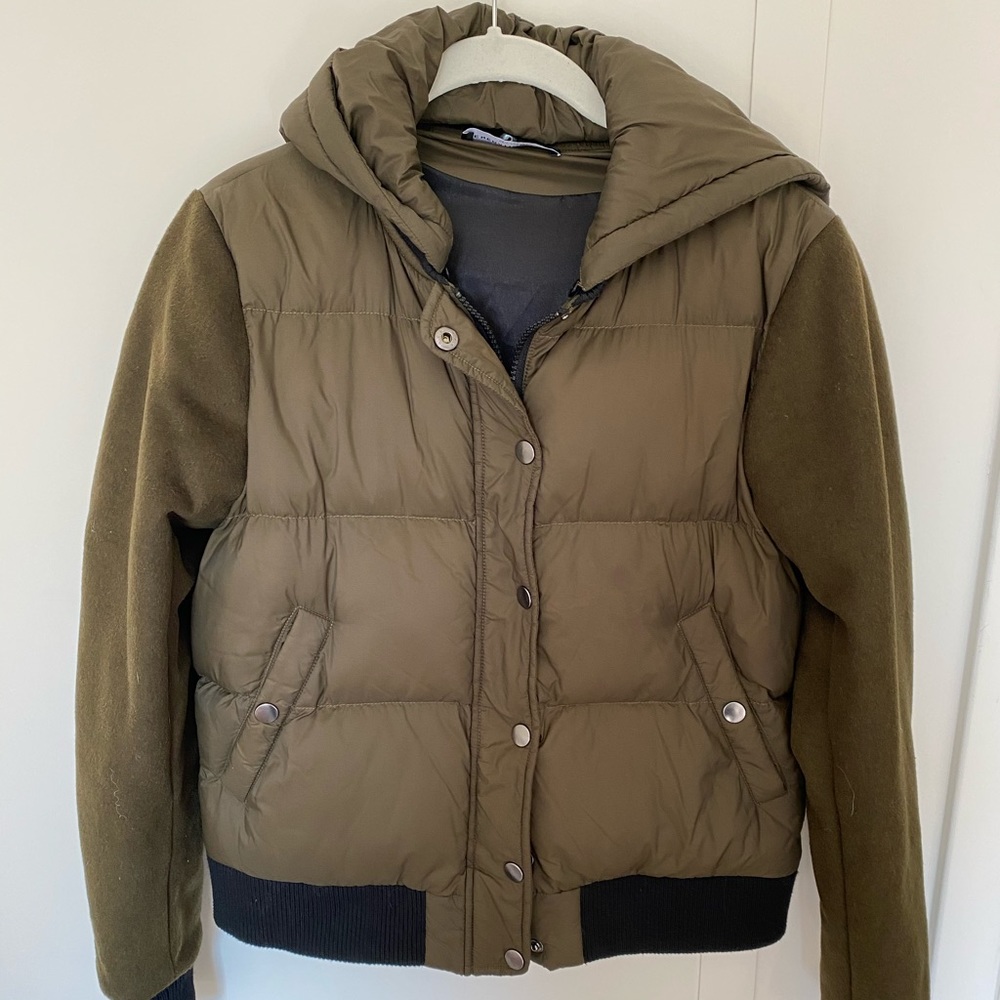 Generation Love green puffer jacket